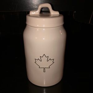 Rae Dunn canister ~ maple leaf
